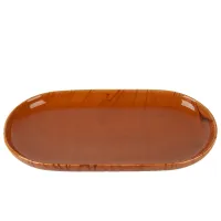 Блюдо сервировочное Wooden Grain 29,5*16,5*3 см (фарфор)