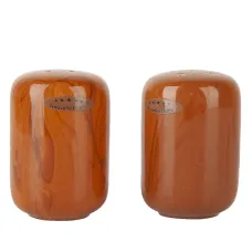 Набор для специй солонка/перечница Wooden Grain 4,8х7 см (фарфор)