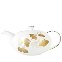 Фарфоровый заварочный чайник Ginkgo костяной v=1.28 л