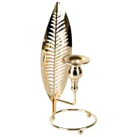 Подсвечник декоративный (без свечи) 26*10 см (металл)