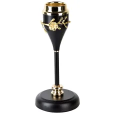 Подсвечник декоративный (без свечи) 28*10 см (металл, стекло)