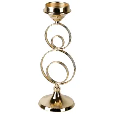 Подсвечник декоративный (без свечи) 31*11 см (металл)