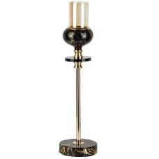 Подсвечник декоративный (без свечи) 34*10 см (металл)