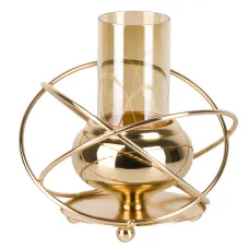 Подсвечник декоративный (без свечи) 14*13 см (металл)