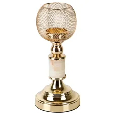 Подсвечник декоративный (без свечи) 27,5*12 см (металл, пластик)