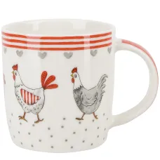Кружка Курочки v=360 мл (фарфор)