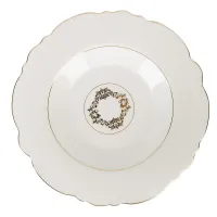 Тарелка суповая White Chic d=21,5 см (фарфор)
