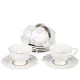 Фарфоровый чайный набор 12 предметов White Chic (6 персон) v=190 мл