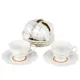 Фарфоровый кофейный набор 12 предметов White Chic (6 персон) v=90 мл