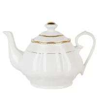 Фарфоровый заварочный чайник White Chic v=1.35 л