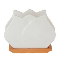 Салфетница Naturel на бамбуковой подставке 12*4,5*10 см