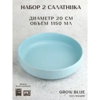 Набор из 2 шт салатник Grow.Blue d= 20 см h=5,5 см