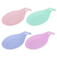 Подставка под ложку 20*10*2 см (4 вида) (рельефная) (силикон)