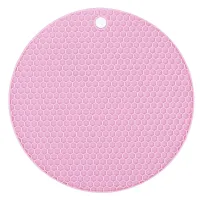 Подставка под горячее d=17,5 см h=0,5 см (4 вида) (силикон)