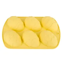 Форма силиконовая для выпечки 6 ячеек Яйцо 27*17,5*3,5 см