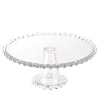 Блюдо на ножке Gocciolina 27,5х27,5х12 см (стекло)