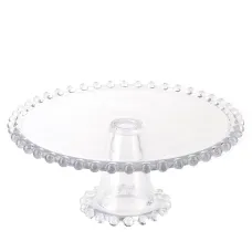 Блюдо на ножке Gocciolina 27,5х27,5х12 см (стекло)