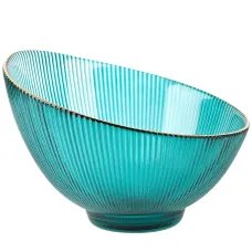 Салатник Frost Stripe (зеленый) d=22 см h=14 см v=1.55 л (стекло)