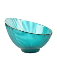 Салатник Frost Stripe (зеленый) d=17,2 см h=12,5 см v=650 мл (стекло)