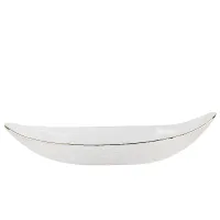 Блюдо сервировочное Frost Stripe (белое) 30*14*5,5 см