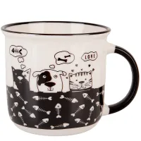 Кружка Cat&Dog v=380 мл (фарфор)