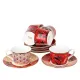 Фарфоровый чайный набор 12 предметов Casablanca (6 персон) v=200 мл