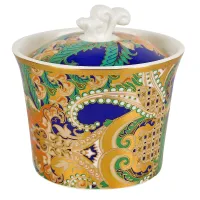 Сахарница с ложкой Saphir 10х9,5 см v=250 мл (фарфор)