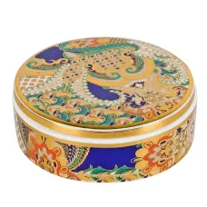 Подсвечник-шкатулка декоративная Saphir 12*4 см (фарфор, воск)