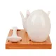 Набор на подставке: подставка для яйца, солонка, ложка Naturel 11,5*8*5 см