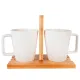 Набор из 2 кружек на подставке Naturel 20*11,5*15,5 см v=360 мл