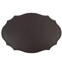 Салфетка сервировочная (плейсмат) Экокожа (темно-серый) 45*30 см