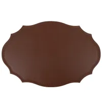 Салфетка сервировочная (плейсмат) Экокожа (коричневый) 45*30 см