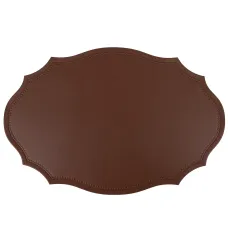 Салфетка сервировочная (плейсмат) Экокожа (коричневый) 45*30 см