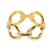 Кольцо для салфеток Цепь (золото) 5х5х2,5 см