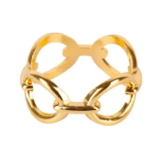 Кольцо для салфеток Цепь (золото) 5х5х2,5 см