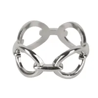 Кольцо для салфеток Цепь (серебро) 5х5х2,5 см