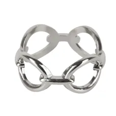 Кольцо для салфеток Цепь (серебро) 5х5х2,5 см