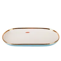 Блюдо сервировочное Royal Line Blue 30*16,3*3 см