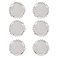 Набор блюдец 6 штук Gocciolina 9,5*9,5*1,8 см (стекло)