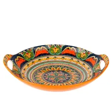 Блюдо с ручками Arabesque (оранжевый) 22,5х20 см