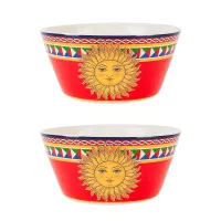 Набор салатников 2 штуки Sicilia Sole d=14 см (фарфор)