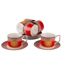Фарфоровый чайный набор 12 предметов Sicilia Sole (6 персон) v=220 мл