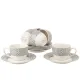 Фарфоровый кофейный набор 12 предметов Norwich (6 персон) v=90 мл (фарфор)