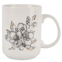 Кружка Floristry v=380 мл (фарфор) (картонная цветная лента)