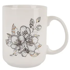 Кружка Floristry v=380 мл (фарфор) (картонная цветная лента)