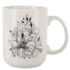 Кружка Floristry v=380 мл (фарфор) (картонная цветная лента)