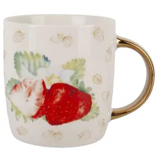 Кружка Фруктовый сад. Клубника v=350 мл (фарфор)
