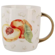 Кружка Фруктовый сад. Персик v=350 мл (фарфор)