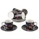 Фарфоровый кофейный набор 12 предметов Grace (6 персон) v=100 мл (фарфор)