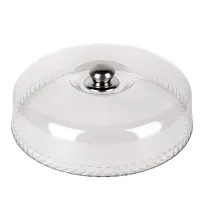 Крышка с ручкой d=30 см (пластик, нерж.сталь)